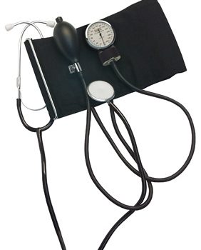Home Blood Pressure Kit with Attached Stethoscope