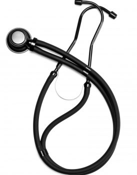 Deluxe Sprague-Rappaport Type Professional Stethoscope- Midnight Black