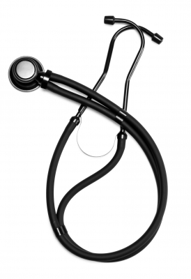 Deluxe Sprague-Rappaport Type Professional Stethoscope- Midnight Black